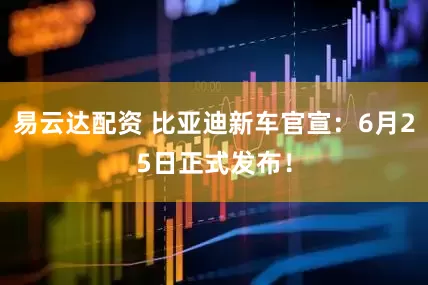 易云达配资 比亚迪新车官宣：6月25日正式发布！