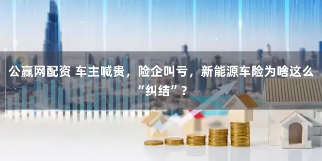 公赢网配资 车主喊贵，险企叫亏，新能源车险为啥这么“纠结”？