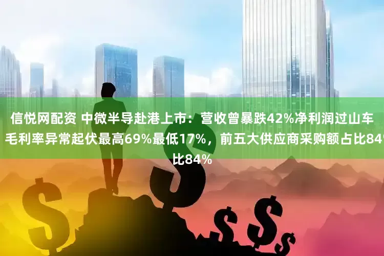 信悦网配资 中微半导赴港上市：营收曾暴跌42%净利润过山车，毛利率异常起伏最高69%最低17%，前五大供应商采购额占比84%