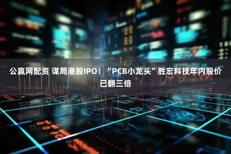 公赢网配资 谋局港股IPO！“PCB小龙头”胜宏科技年内股价已翻三倍